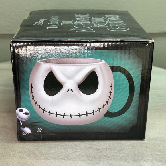 The Nightmare Before Christmas Jack Sculpted Head Ceramic 22 Oz. Mug New in Box - Picture 13 of 16